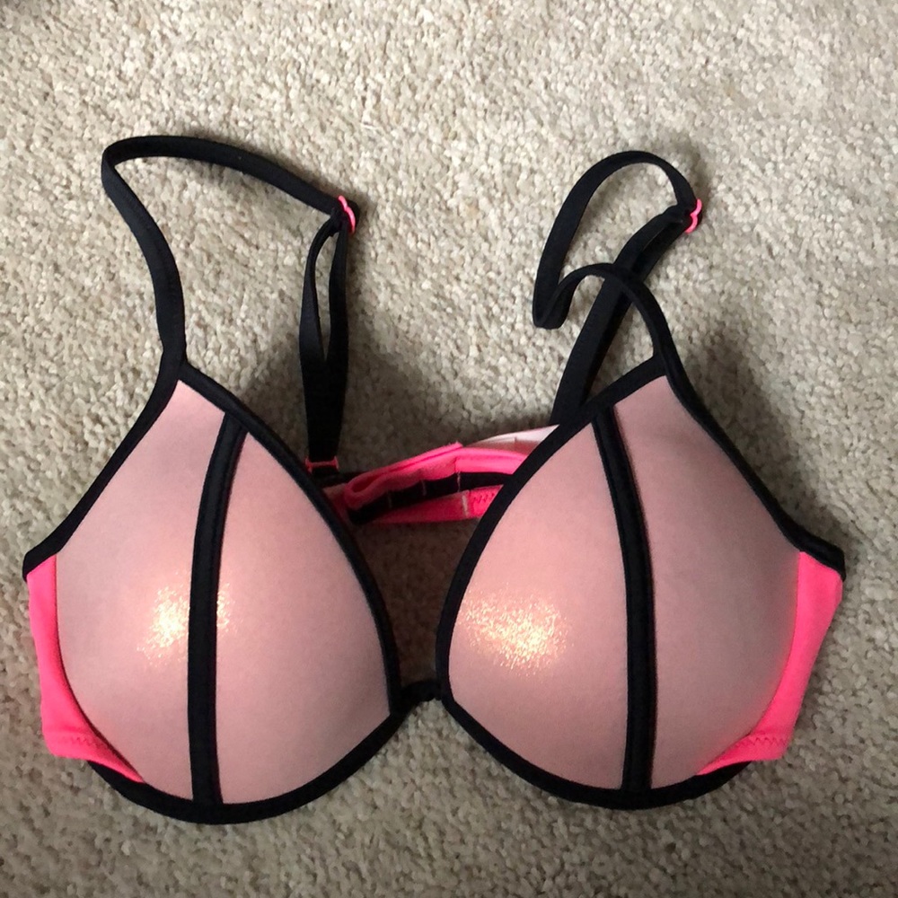 Victoria’s Secret Pink Shimmer Swim Bikini Top 👙